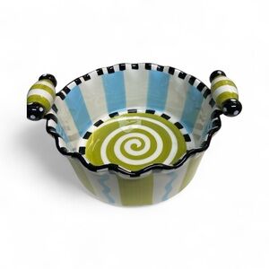 Mud Pie Elegant White Ceramic Dish